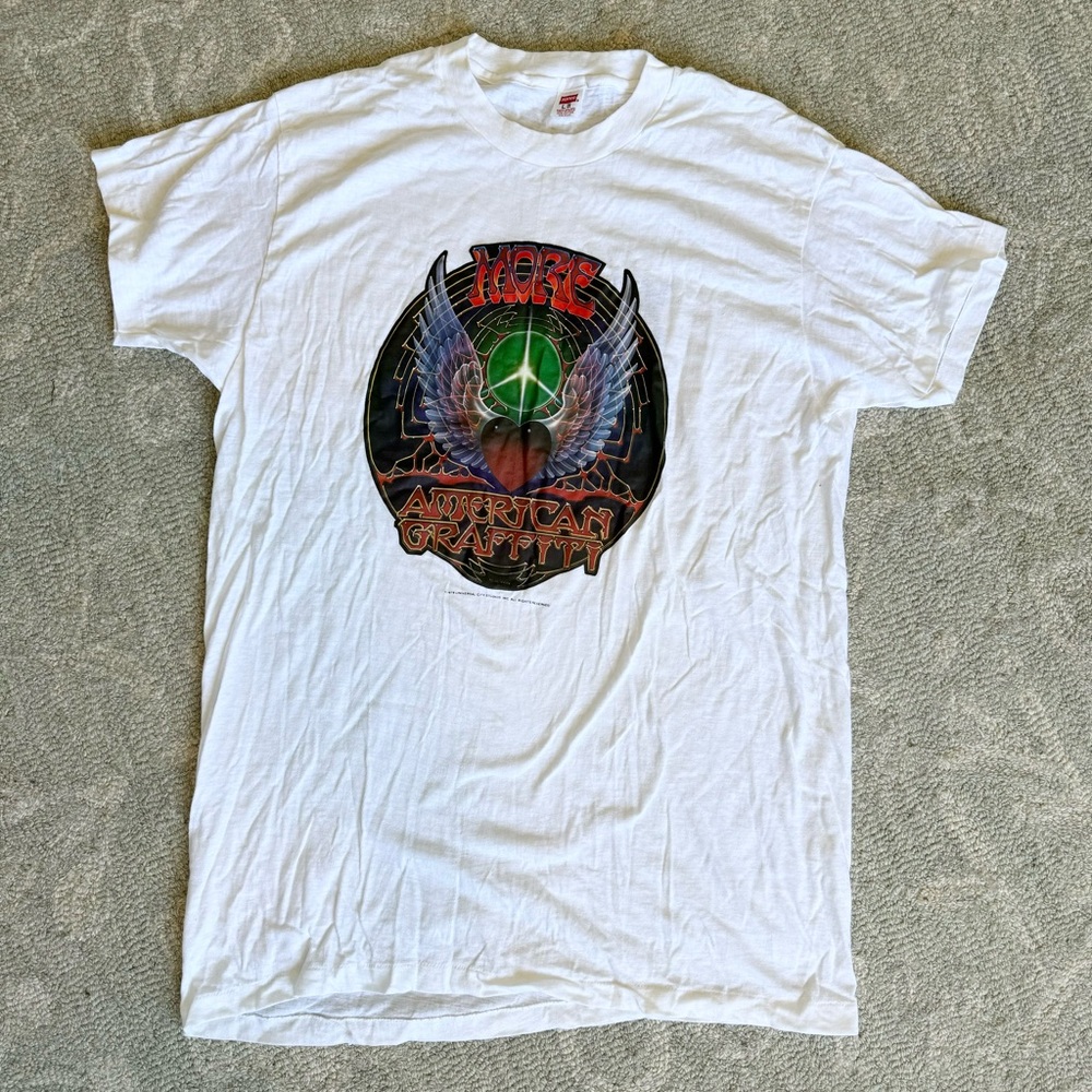 Vtg 1979 More American Graffiti JBL Promo Single Stitch TShirt Univeral Studios